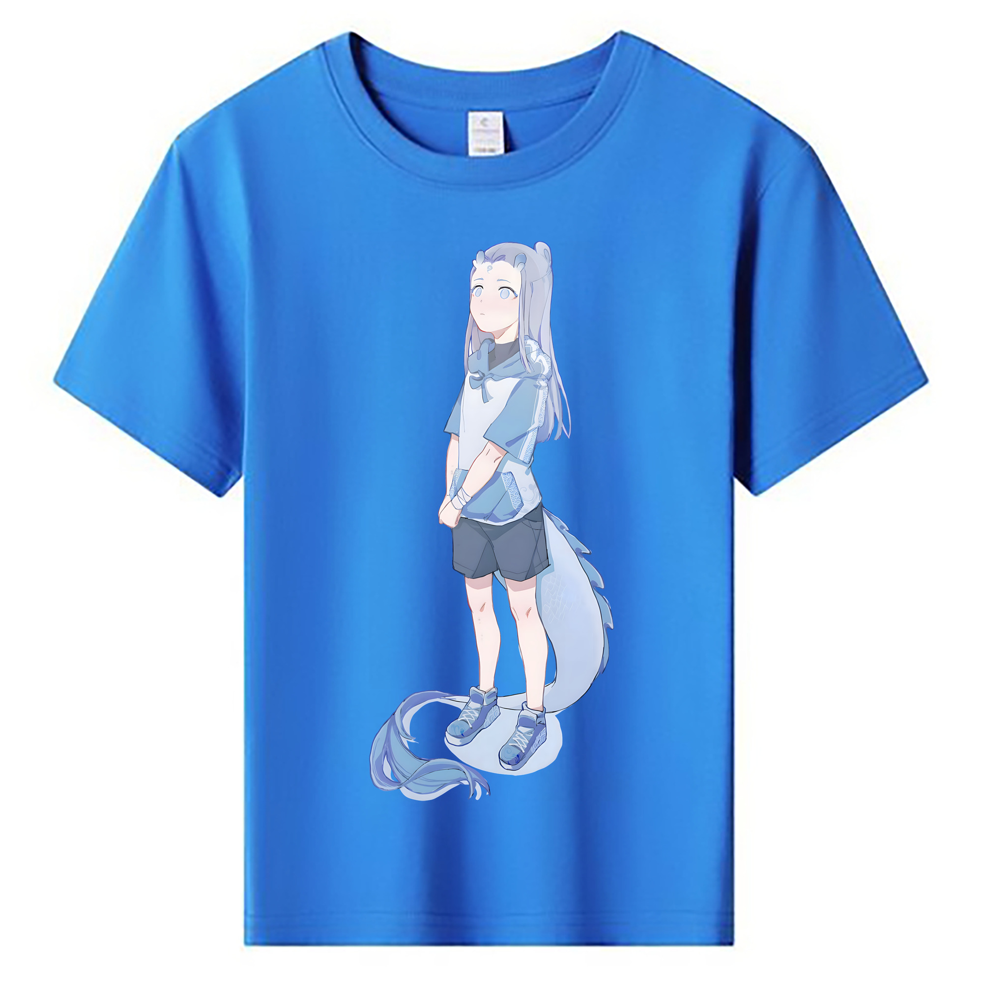 （画像用） Ne Zha 2 ナタ 魔童の大暴れ 綿100％キッズTシャツ（フロントプリント）